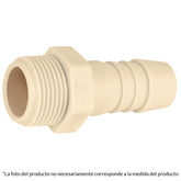Adptdor mcho 1'' x 1'' de insercion rosc extern de polipropileno foset